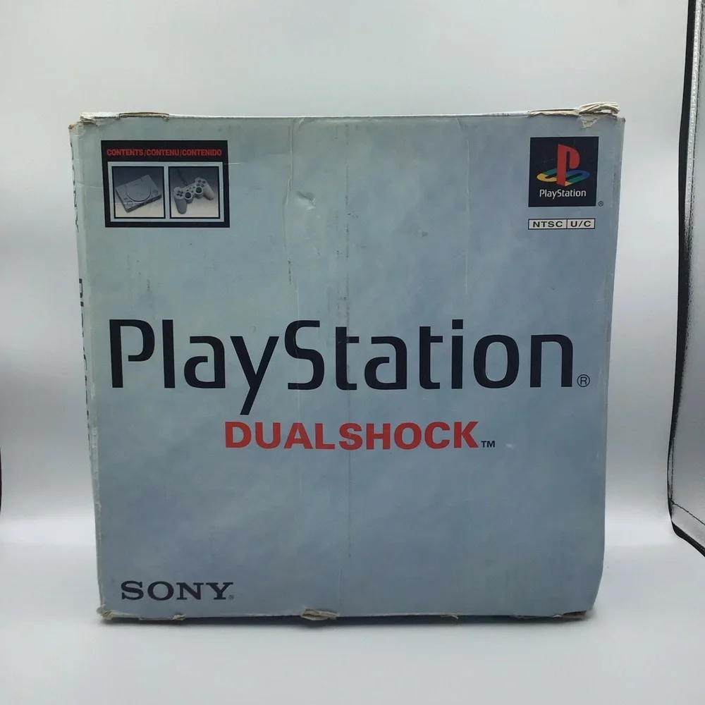 Sony PlayStation 1 PS1 dual shock complete console with box wires controller